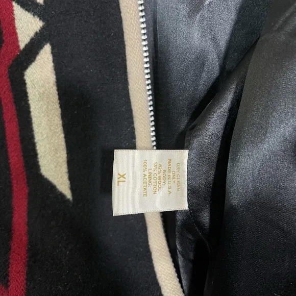 Vintage Unisex Native Jackets Santa Fe New Mexico Wool Winter Jacket Coat Sz XL - Picture 9 of 9